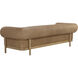 Bromley Rustic Oak / Ludlow Sesame Leather Sofa